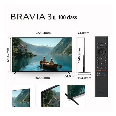 ทีวีแอลอีดี 100 นิ้ว SONY (4K, LED, GOOGLE TV) BRAVIA3 K-100XR30M2_6