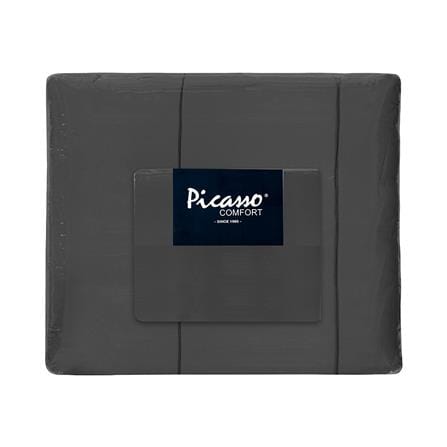 ชุดผ้าปูที่นอน 6 ฟุต (ชุด 6 ชิ้น) PICASSO PB NANO SILK สี GREY_3