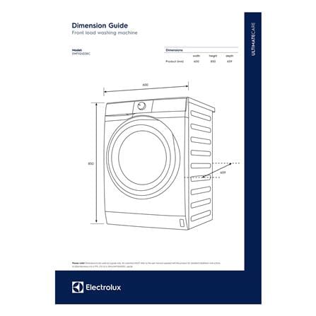 เครื่องซักผ้าฝาหน้าพร้อมขาตั้ง ELECTROLUX EWF1124D3EC 11 กก. 1200RPM อินเวอร์เตอร์ สีขาว_7