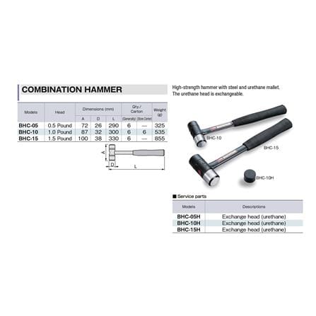 ค้อนหัวกลม ด้ามไฟเบอร์ TONE BHC-10 1 ปอนด์_1