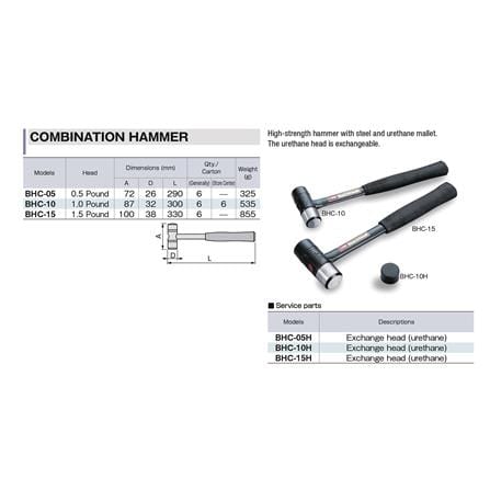ค้อนหัวกลม ด้ามไฟเบอร์ TONE BHC-15 1.5 ปอนด์_1