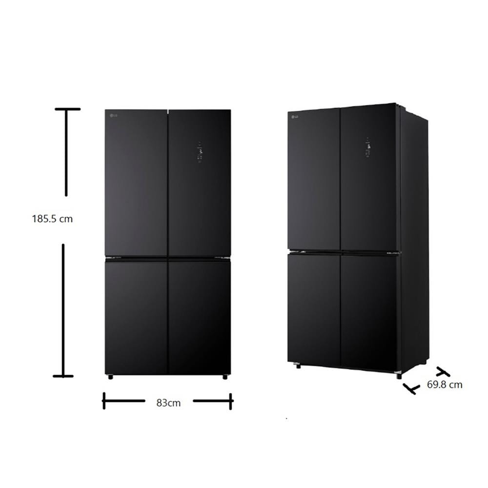 ตู้เย็น MULTI DOOR LG GC-B48FPGAM 17.7 คิว กระจกดำ อินเวอร์เตอร์