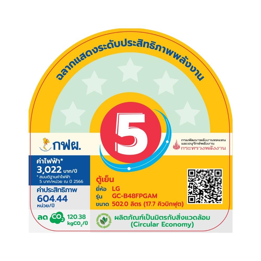 ตู้เย็น MULTI DOOR LG GC-B48FPGAM 17.7 คิว กระจกดำ อินเวอร์เตอร์