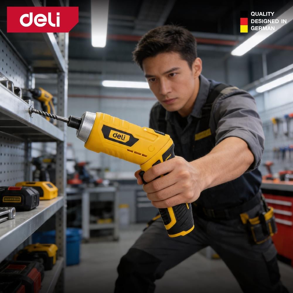 สว่านไขควงไร้สาย DELI EDL-DP04-E2B1 3.6 โวลต์