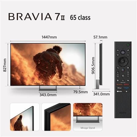 ทีวีทรู อาร์จีบี 65 นิ้ว SONY (4K, MICRO RGB, GOOGLE TV) BRAVIA 7 II K-65XR70M2_9