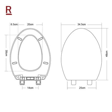 ฝารองนั่ง SLOW CLOSE RASLAND PRE-LUX_8