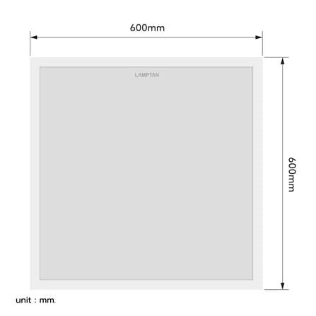 โคมติดลอย LED LAMPTAN PANEL ANNEX 42 วัตต์ 60x60 ซม. DAYLIGHT_9