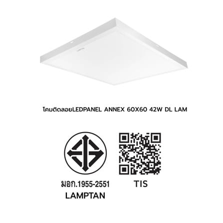 โคมติดลอย LED LAMPTAN PANEL ANNEX 42 วัตต์ 60x60 ซม. DAYLIGHT_11