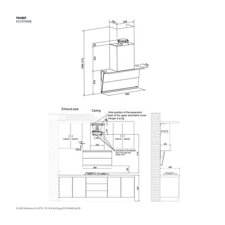 เครื่องดูดควันกระโจม ELECTROLUX ECL9745KB 90 ซม._11