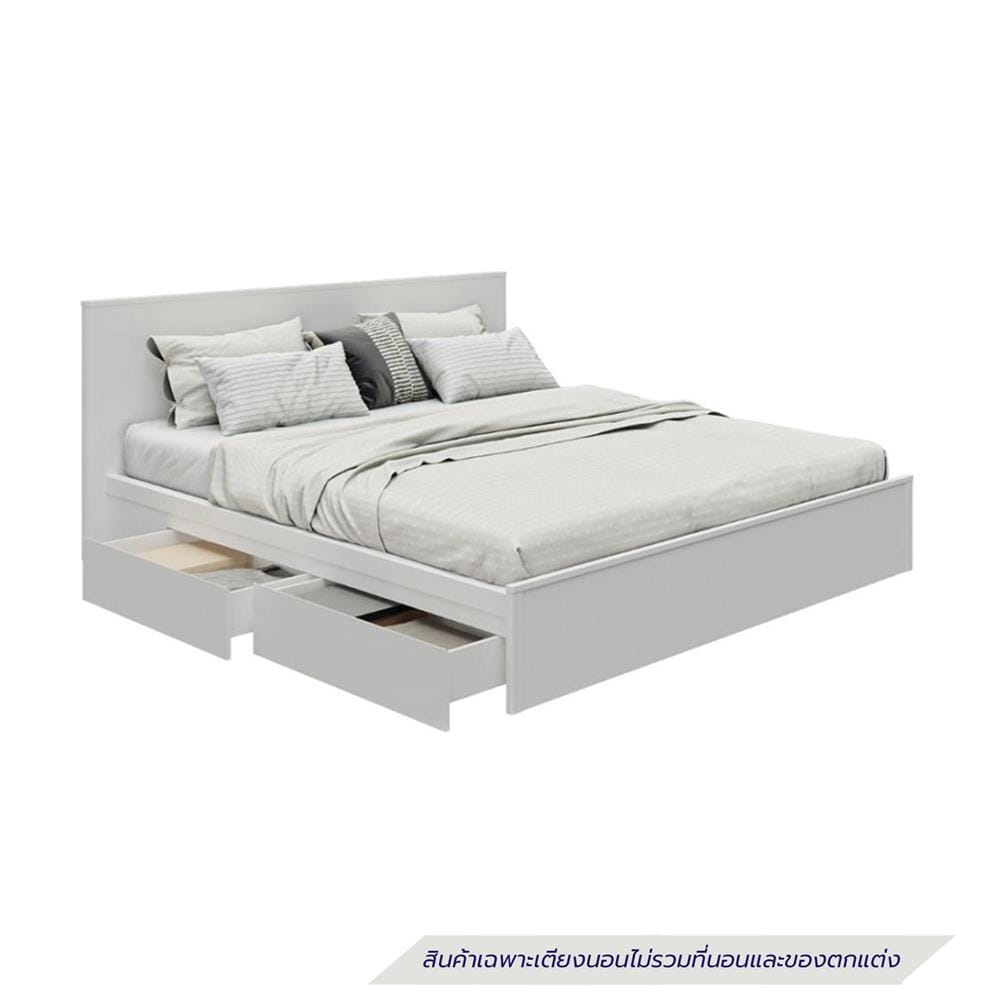 เตียง 6 ฟุต KONCEPT FURNITURE KAZE 19253848 สีขาว