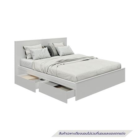เตียง 5 ฟุต KONCEPT FURNITURE KAZE 19253849 สีขาว_1