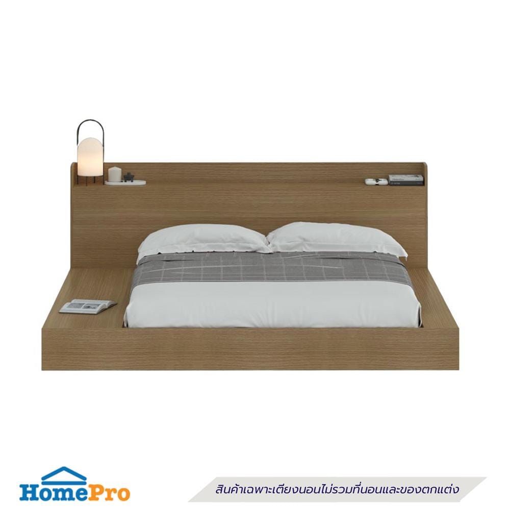 เตียง 6 ฟุต KONCEPT FURNITURE VALLIN 19253727 สีแคชชูโอ๊ค