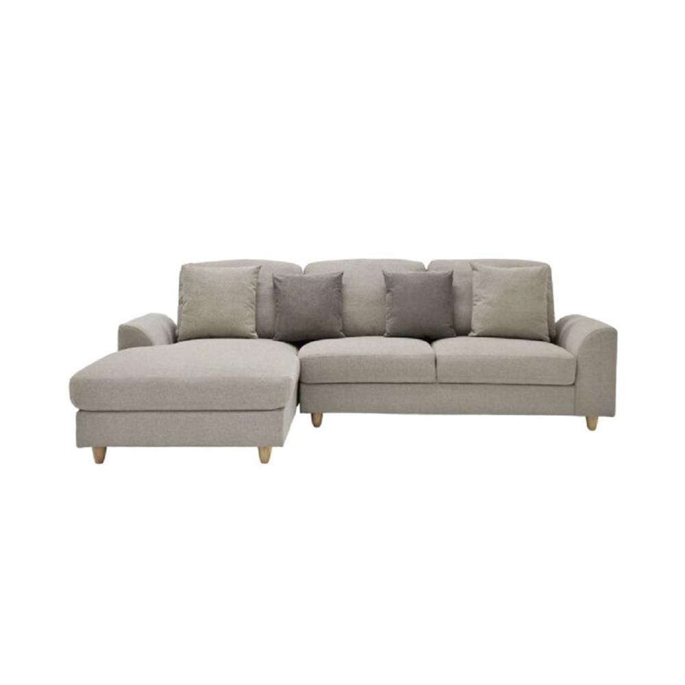 โซฟาเข้ามุมซ้าย SOFA SOLUTIONS RIKUOH สีน้ำตาล