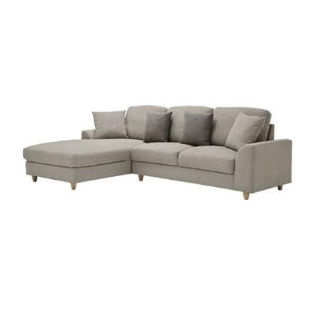 โซฟาเข้ามุมซ้าย SOFA SOLUTIONS RIKUOH สีน้ำตาล_0