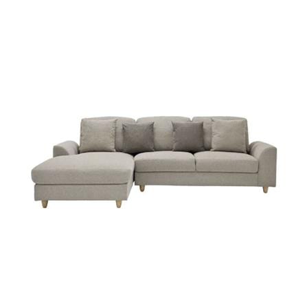 โซฟาเข้ามุมซ้าย SOFA SOLUTIONS RIKUOH สีน้ำตาล_1