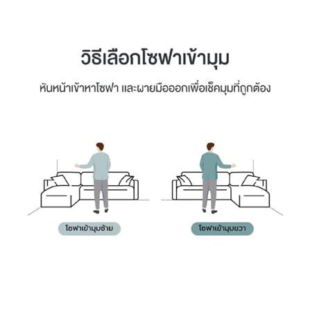 โซฟาเข้ามุมซ้าย SOFA SOLUTIONS RIKUOH สีน้ำตาล_5