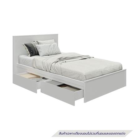 เตียง 3.5 ฟุต KONCEPT FURNITURE KAZE 19253850 สีขาว_1