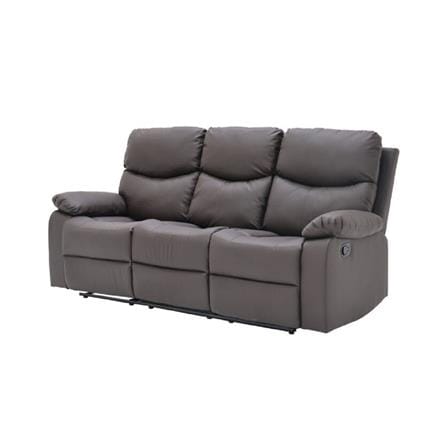 เก้าอี้ปรับนอน 3 ที่นั่ง SOFA SOLUTIONS MAXSON 19243278 สีน้ำตาล_0