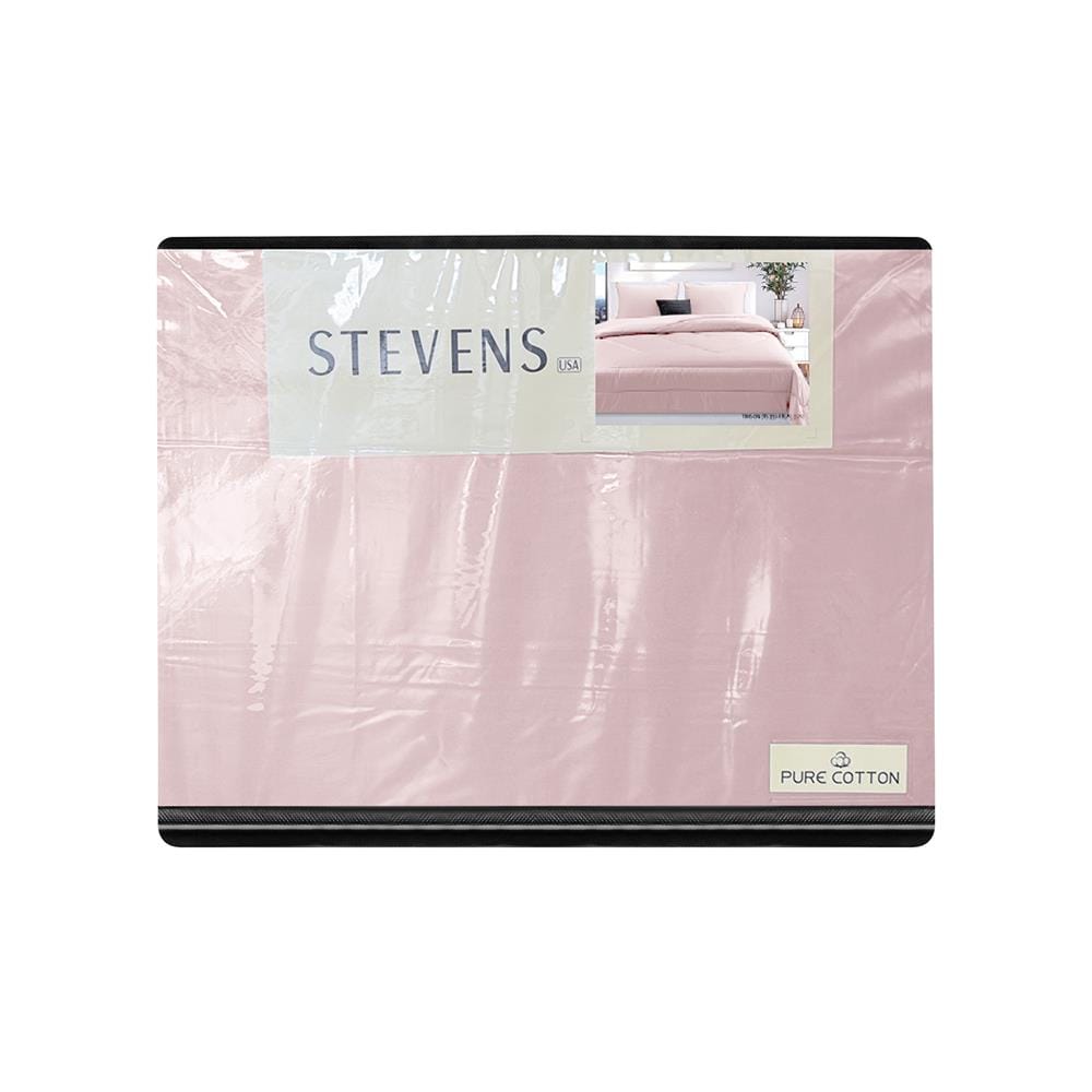 ชุดผ้าปูที่นอน 3.5 ฟุต (ชุด 4 ชิ้น) STEVENS PURE COTTON EK01PK