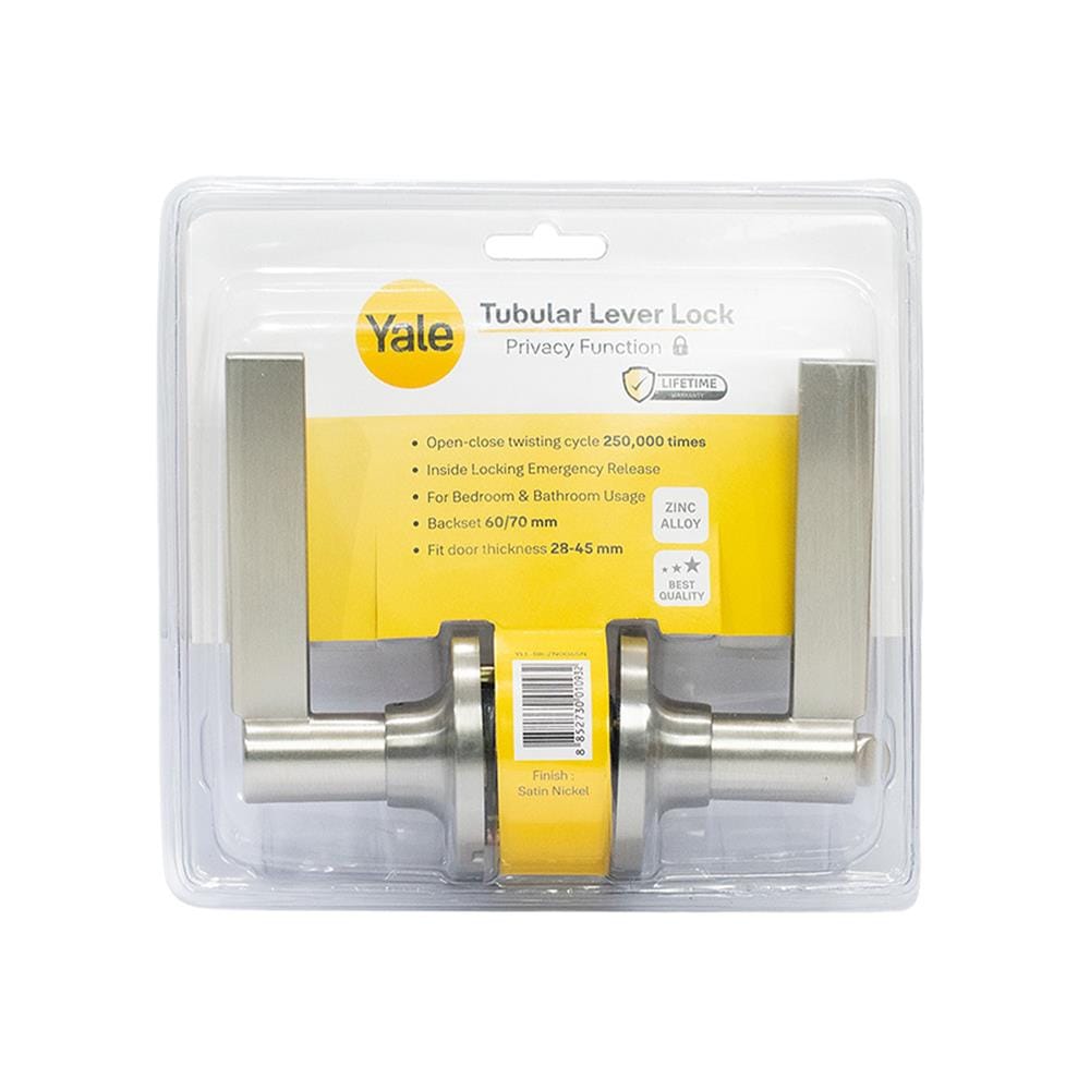 มือจับก้านโยก ห้องน้ำ YALE YLL-BK-ZN006SN สีสเตนเลส