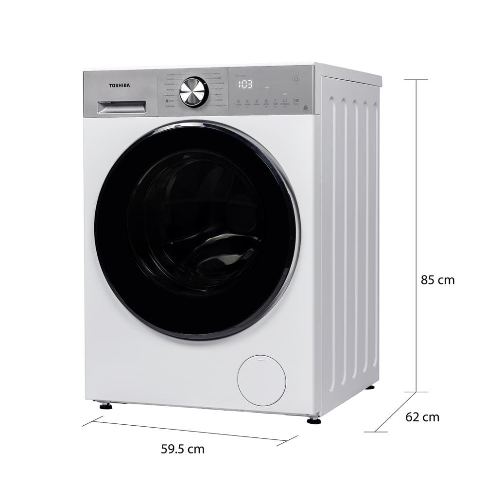 เครื่องซักผ้าฝาหน้า TOSHIBA TW-T33B140UWT(WS) 13 กก. อินเวอร์เตอร์ สีขาว
