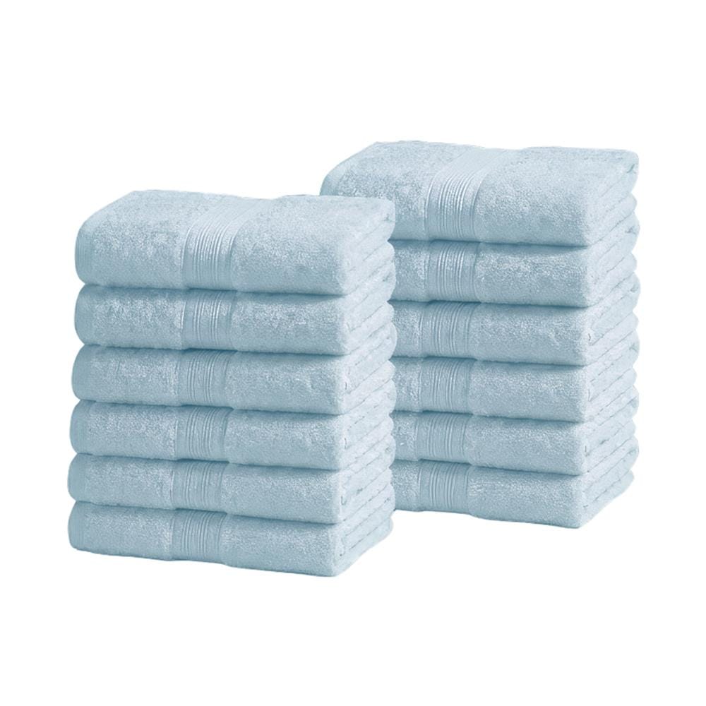 ผ้าขนหนู MIDAS BASIC LIVING 27x54 นิ้ว สี LIGHT BLUE (แพ็ก 12 ชิ้น)