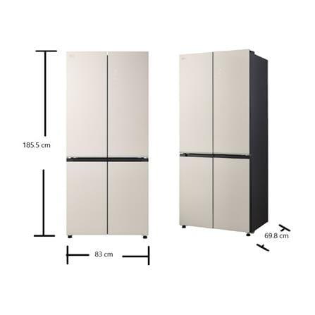 ตู้เย็น MULTI DOOR LG GC-B50FPGAM 17.9 คิว กระจกเบจ_7