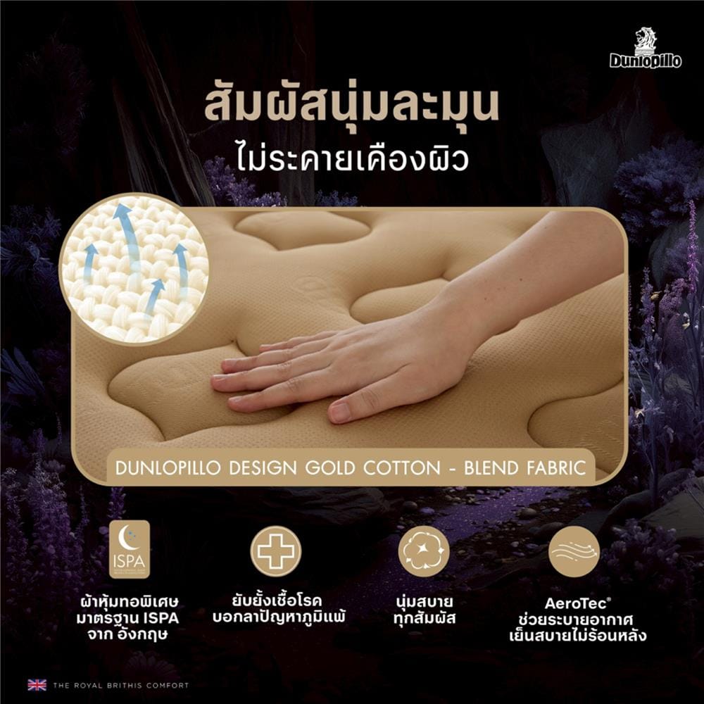ที่นอนพ็อกเก็ตสปริง 5 ฟุต DUNLOPILLO MOORLAND