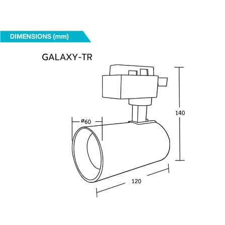 แทรคไลท์ ติดราง GU5.3 BEC GALAXY-TR สีขาว_6