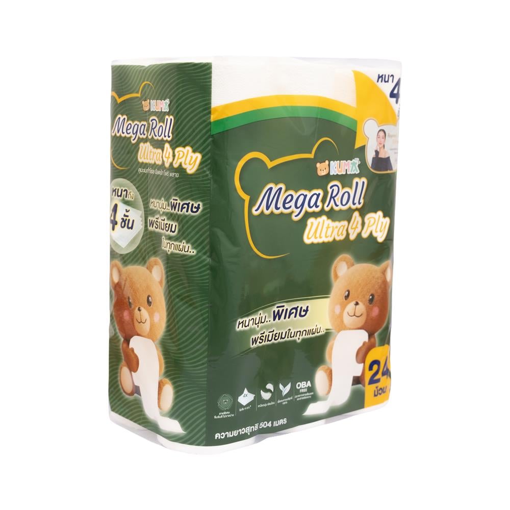 กระดาษชำระ KUMA MEGA ROLL ULTRA (แพ็ก 24 ชิ้น)