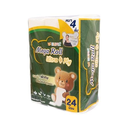 กระดาษชำระ KUMA MEGA ROLL ULTRA (แพ็ก 24 ชิ้น)_2