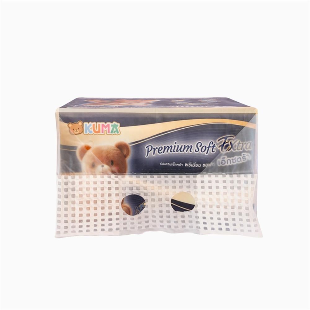 กระดาษเช็ดหน้า KUMA PREMIUM SOFT 150 แผ่น (แพ็ก 3 ชิ้น)