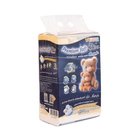 กระดาษเช็ดหน้า KUMA PREMIUM SOFT 150 แผ่น (แพ็ก 3 ชิ้น)_1