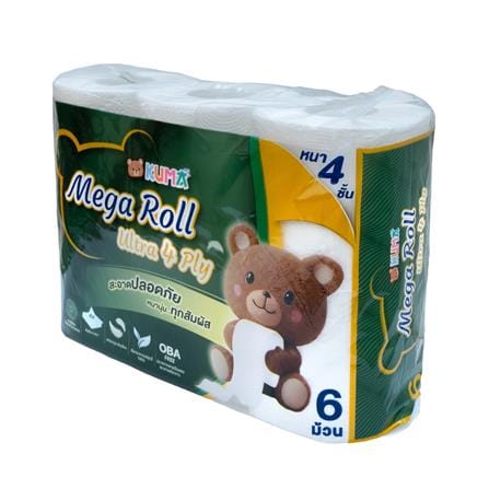 กระดาษชำระ KUMA MEGA ROLL ULTRA (แพ็ก 6 ชิ้น)_2
