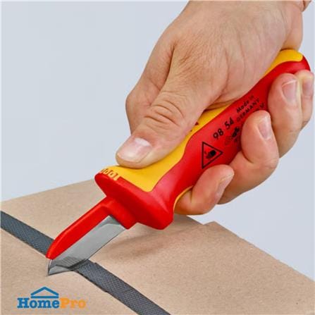 มีดปอกสายไฟ ด้ามฉนวนกันไฟฟ้า KNIPEX VDE1000V 98 54_2