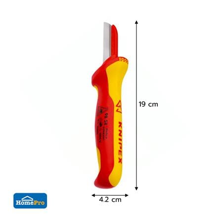 มีดปอกสายไฟ ด้ามฉนวนกันไฟฟ้า KNIPEX VDE1000V 98 54_5