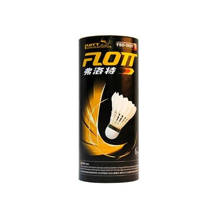 ลูกแบดมินตันขนห่าน FLOTT สีขาว (แพ็ก 3 ลูก)_1