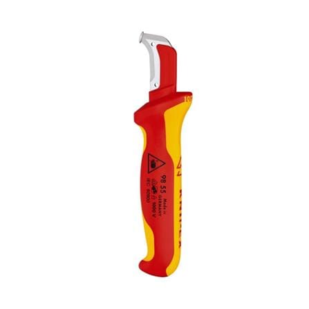 มีดปอกสายไฟด้ามฉนวนกันไฟฟ้า KNIPEX VDE1000V 98 55_0