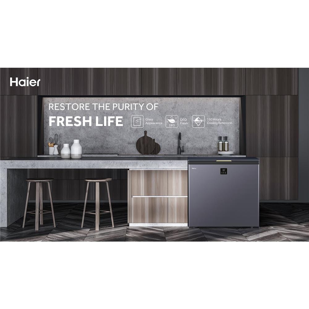 ตู้แช่ 2 ระบบ HAIER HCF-200GLF 7.1 คิว สีเทา