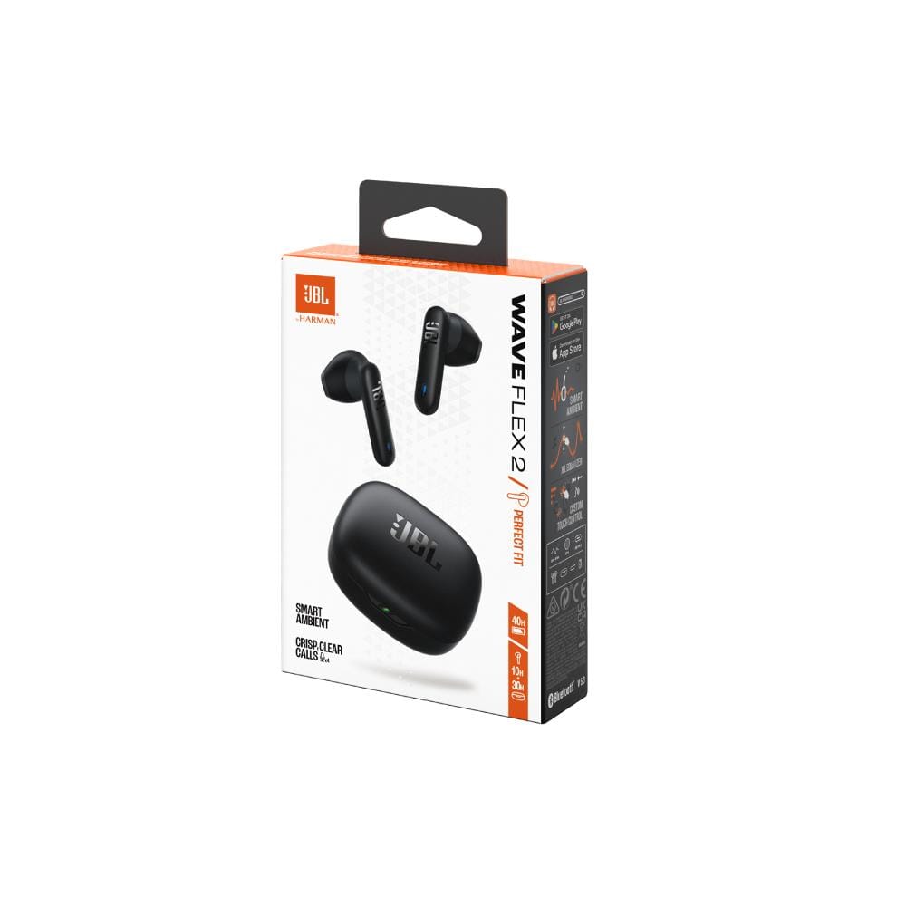 หูฟังไร้สาย JBL WAVE FLEX 2 สีดำ