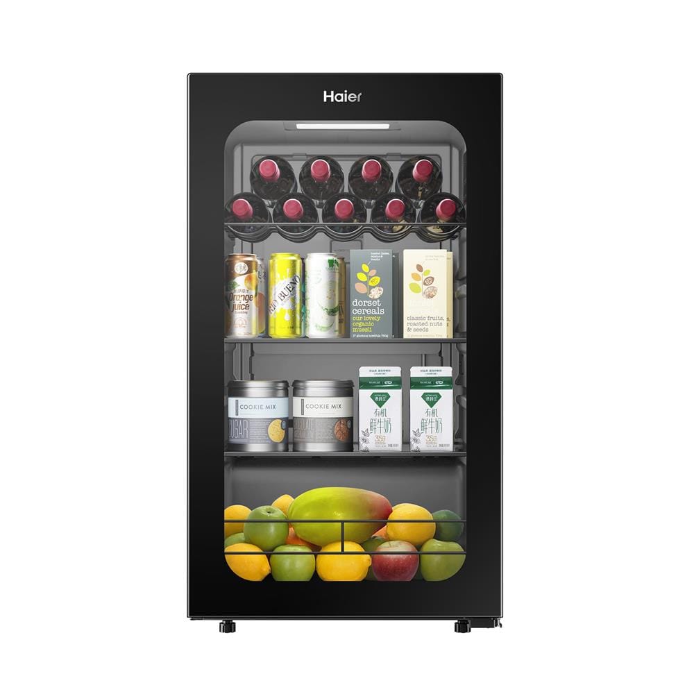 ตู้แช่เครื่องดื่ม 1 ประตู HAIER ICE BAR LC-90 3.2 คิว สีดำ