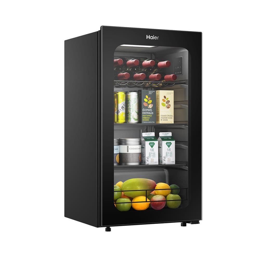 ตู้แช่เครื่องดื่ม 1 ประตู HAIER ICE BAR LC-90 3.2 คิว สีดำ