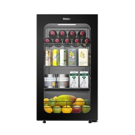 ตู้แช่เครื่องดื่ม 1 ประตู HAIER ICE BAR LC-90 3.2 คิว สีดำ_0