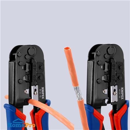 คีมย้ำสายไฟและสายแลน KNIPEX 97 51 10 190 มม._4