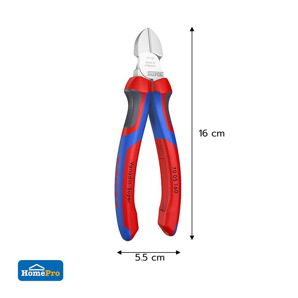 คีมตัดปากทแยง KNIPEX 70 05 160 160 มม.