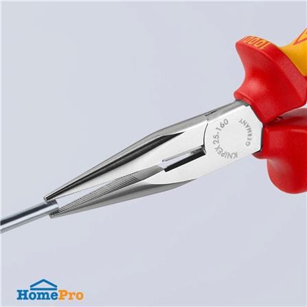 คีมปากแหลม ด้ามกันไฟฟ้า VDE1000V KNIPEX 25 06 160 6.5 นิ้ว_1