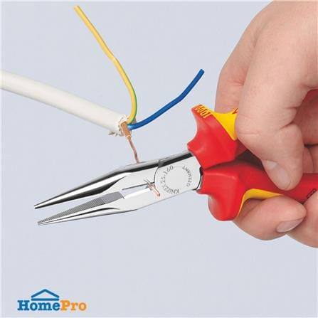 คีมปากแหลม ด้ามกันไฟฟ้า VDE1000V KNIPEX 25 06 160 6.5 นิ้ว_3