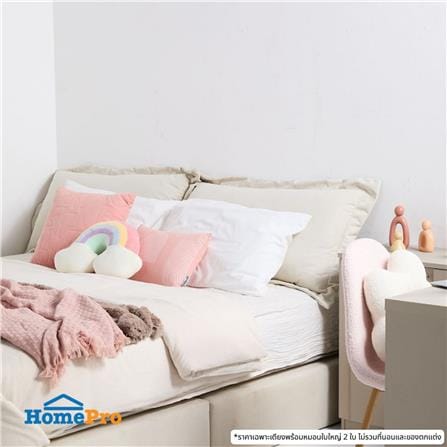 เตียง 5 ฟุต SB FURNITURE SNIZZ 19252907 สีครีม_4
