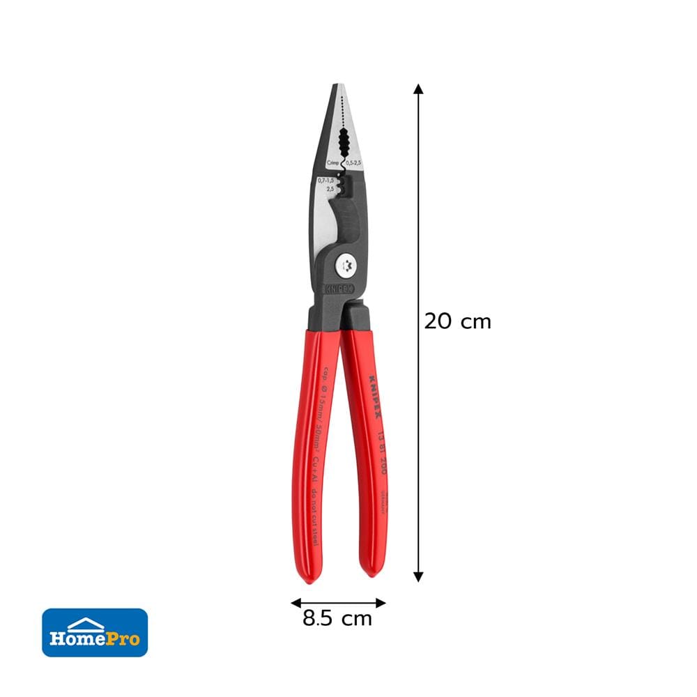 คีมอเนกประสงค์สำหรับงานไฟฟ้า 6in1 KNIPEX 13 81 200 8 นิ้ว