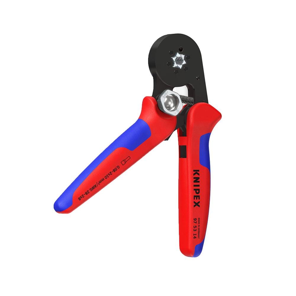 คีมย้ำปลายสายแบบหกเหลี่ยม ปรับขนาดได้อัตโนมัติ KNIPEX 97 53 14